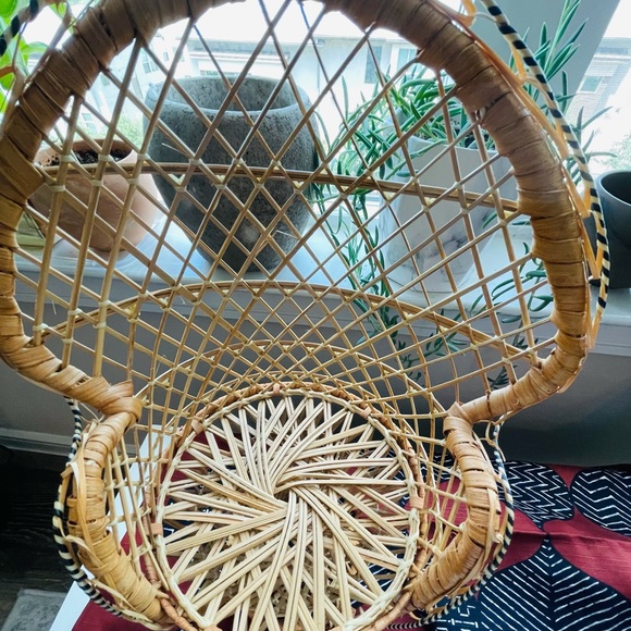 Vintage Peacock Chair Plant Stand - Picture 4 of 4